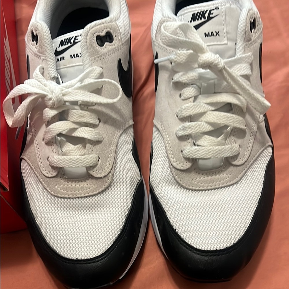 Nike Air Max White and Black Sneakers